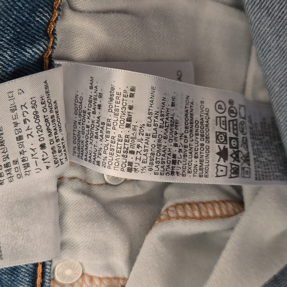 Levis 512 Classic Blue Men's Jeans 34x34 - Picture 4 of 5